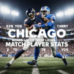 Tidal Wave Car Wash Chicago Bears vs Detroit Lions Match Player Stats