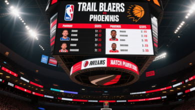 Portland Trail Blazers vs Phoenix Suns Match Player Stats