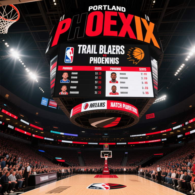 Portland Trail Blazers vs Phoenix Suns Match Player Stats