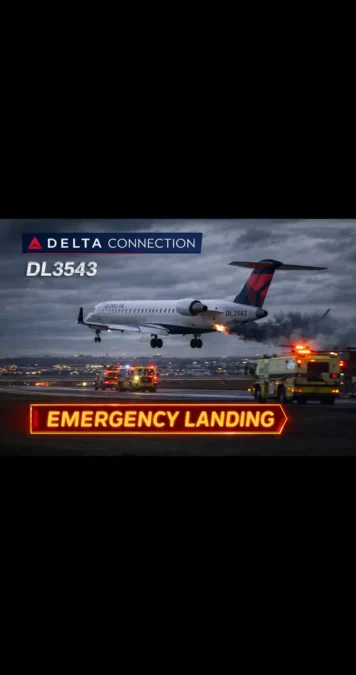 delta connection dl3543 emergency landing