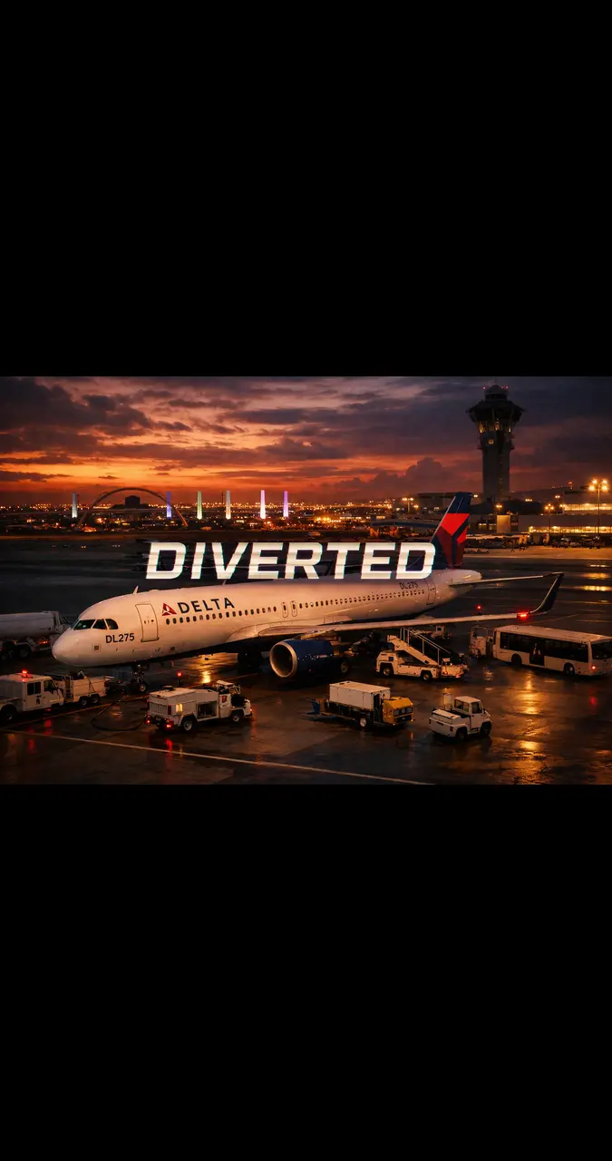 delta flight dl275 diverted lax