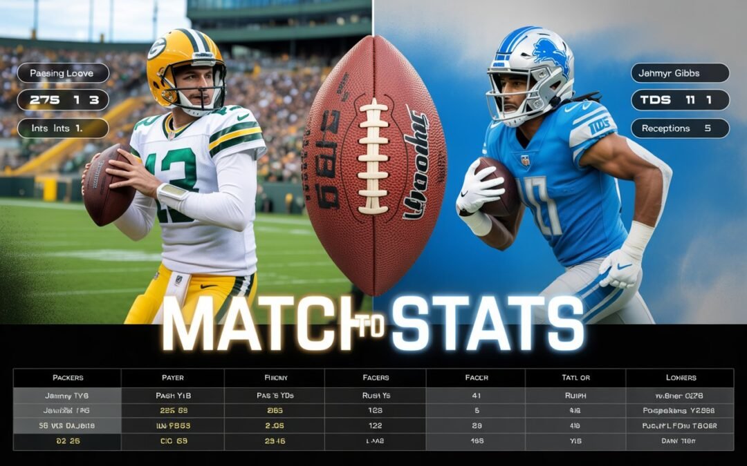 Given the age of this rivalry and the frequent, intense clashes between the Green Bay Packers and Detroit Lions in the NFC North, this article focuses on player statistics from the Packers vs. Lions game.