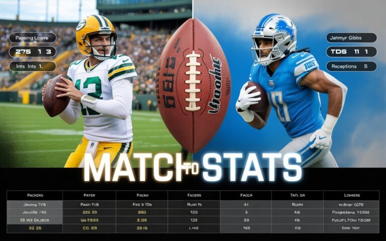 Given the age of this rivalry and the frequent, intense clashes between the Green Bay Packers and Detroit Lions in the NFC North, this article focuses on player statistics from the Packers vs. Lions game.