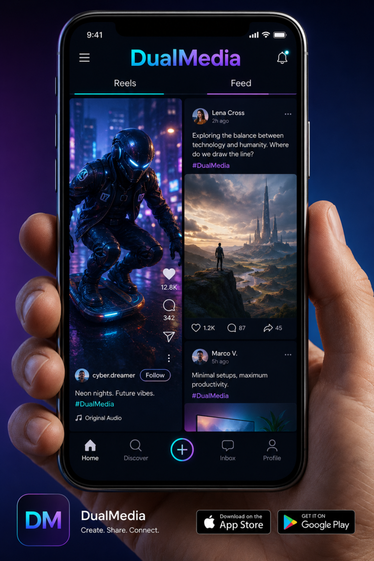 application mobile dualmedia