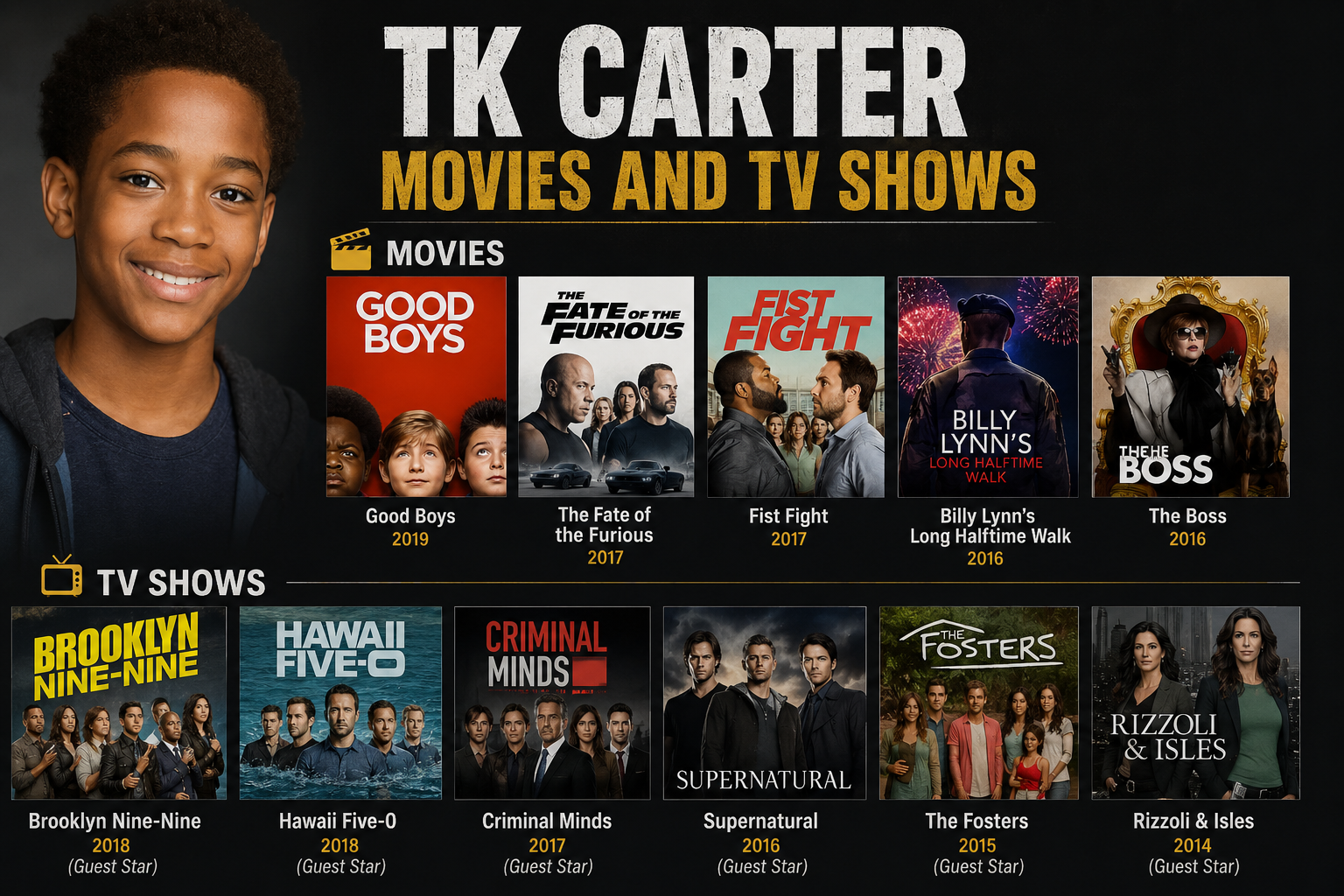 tk carter movies and tv shows