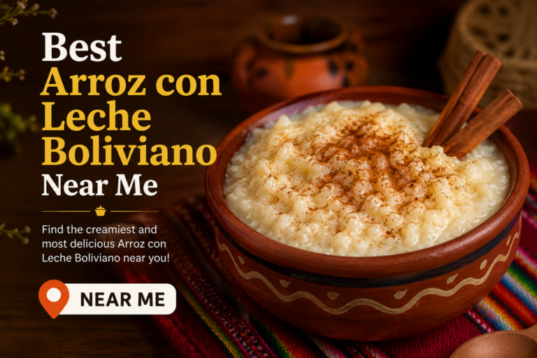 best arroz con leche boliviano near me