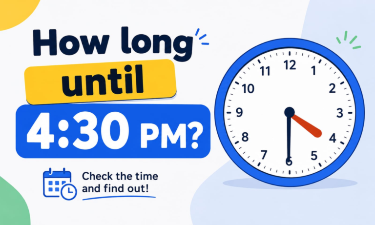 How Long Until 4:30
