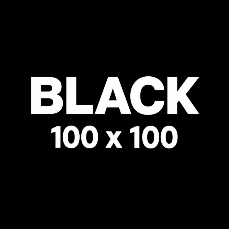 Black 100 x 100