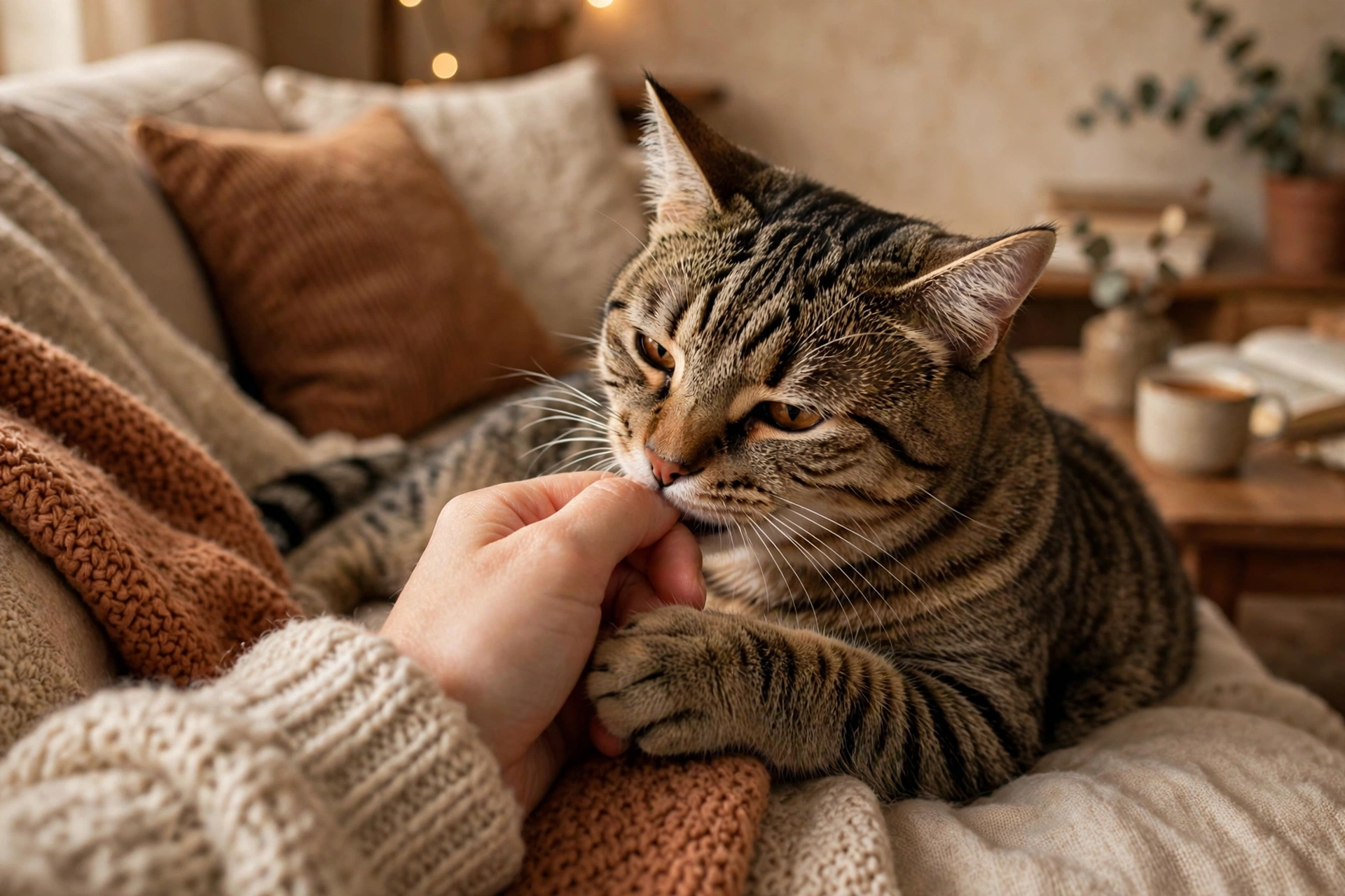 why does a cat bite its owner