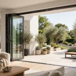 gid aluminum alloy sliding 4 panels patio door asd004