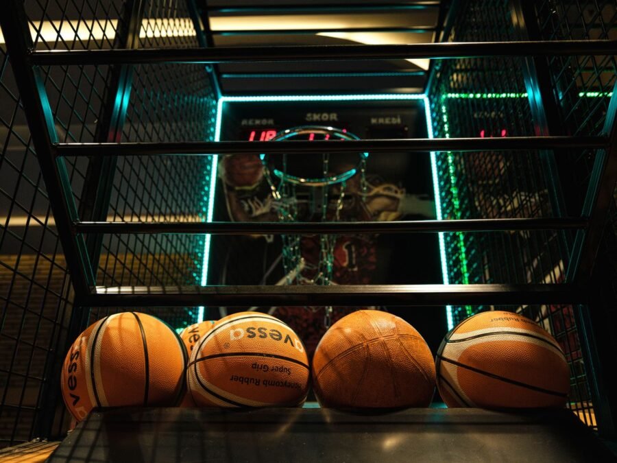 Basketballs lined up — the Houston Rockets lead the Dallas Mavericks 115–106 in the all-time series