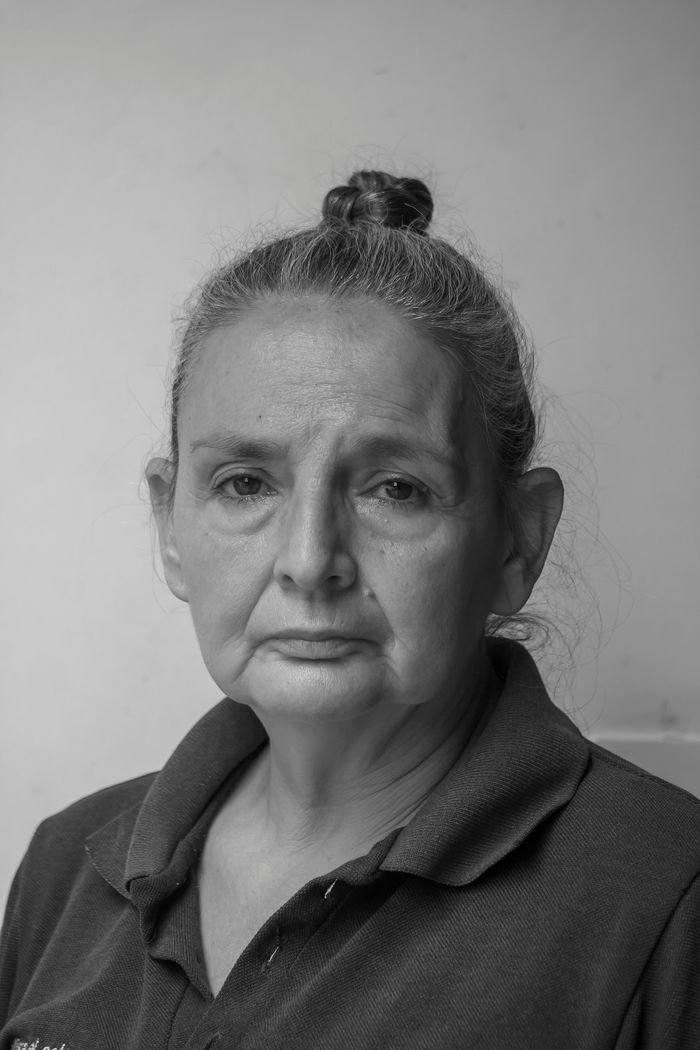 Emotive grayscale portrait of an elderly woman — Dorothy Bowles Ford, Harold Ford Jr.'s mother